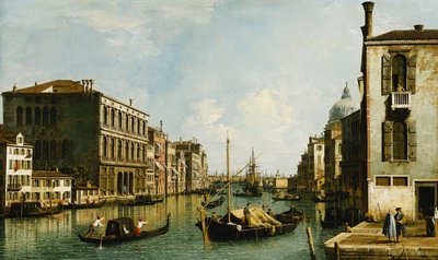 大運河、ヴェネツィア、カンポS.ヴィオから東を見て、 作： Giovanni Antonio Canal