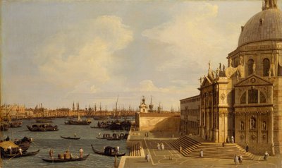 ヴェネツィア：サンタマリアデッラサルーテ、1740年頃 作： Giovanni Antonio Canal