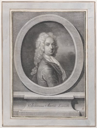 アントン マリア ザネッティ ザ エルダーの肖像画。 1725年。 作： Giovanni Antonio Faldoni