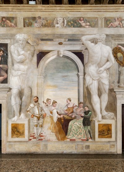 コンサート、メインホール、1570年頃（フレスコ画） 作： Giovanni Antonio Fasolo