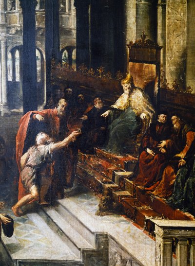 ヴェネツィアのドージェに指輪を渡す漁師 Bartolomeo Gradenigo 作： Giovanni Antonio Guardi