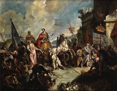 ジョヴァンニ・アントニオ・グアルディ、スキピオの凱旋行進 作： Giovanni Antonio Guardi