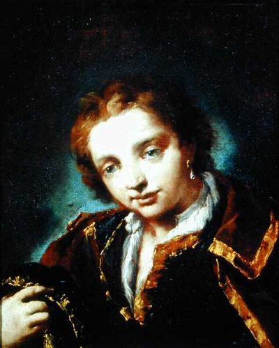 青年の肖像」（油彩・キャンバス） 作： Giovanni Antonio Guardi