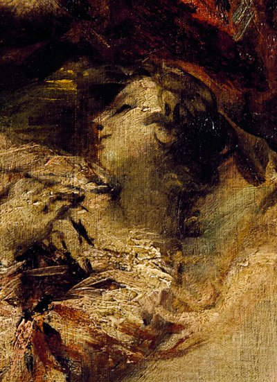 天使に祝福されたトビアス（『トビアスの結婚』の詳細、右部分 作： Giovanni Antonio Guardi