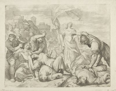 聖ウルスラとその仲間たちの殉教 作： Giovanni Antonio Lorenzini
