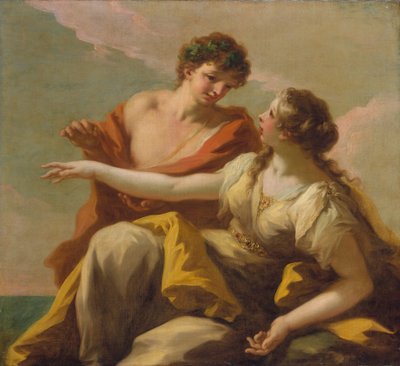 バッカスとアリアドネ、1720年頃 作： Giovanni Antonio Pellegrini