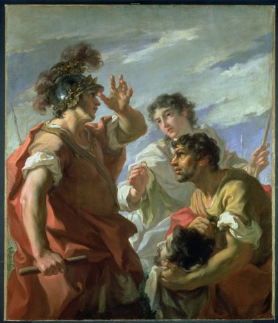 アレクサンドリアの前のシーザー、1724年から25年 作： Giovanni Antonio Pellegrini