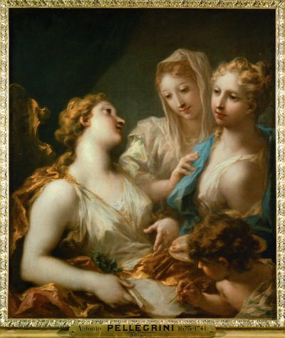 絵画とデッサンは愛を教育する - 絵画とデッサンは愛を教育する ... 作： Giovanni Antonio Pellegrini