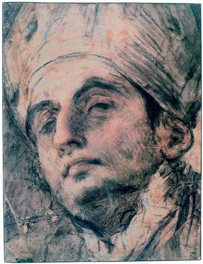 肖像研究、c1676-1727 作： Giovanni Antonio Pellegrini