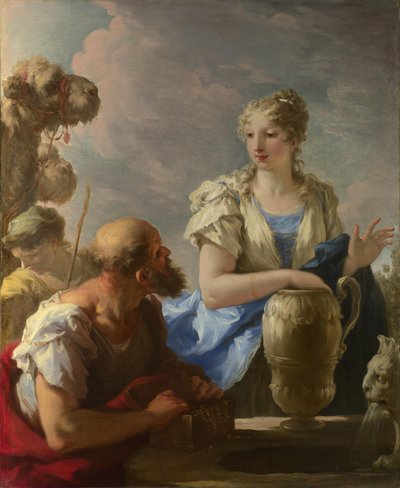 井戸でのレベッカ、1708-13 作： Giovanni Antonio Pellegrini