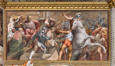 中央アベ、第3スパン南、カルバリーへの登り、イル・ポルデノーネ 作： Giovanni Antonio Pordenone