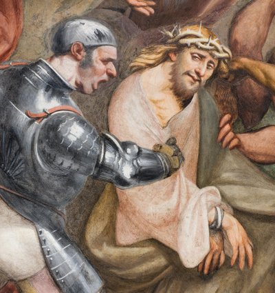 中央アベ、第3スパン南、カルバリーへの登り、イル・ポルデノーネ 作： Giovanni Antonio Pordenone