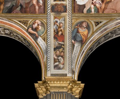 中央身廊、第2スパンと第3スパンの南側、IL Pordenone 1520年、預言者のいる胸像 作： Giovanni Antonio Pordenone
