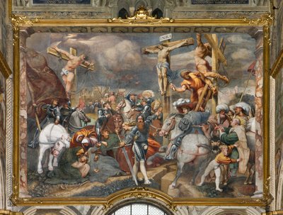 カウンターファッカータ、イル・ポルデノーネ、磔刑 1520-21年 作： Giovanni Antonio Pordenone