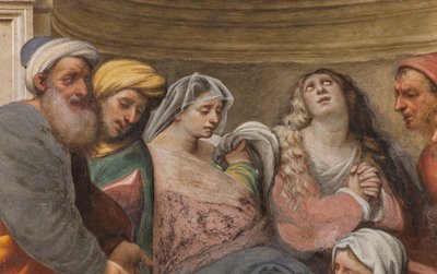 カウンターファッカータ、イル・ポルデノーネ、デポジション1522、詳細 作： Giovanni Antonio Pordenone