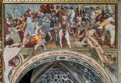 十字架につけられるイエス 作： Giovanni Antonio Pordenone