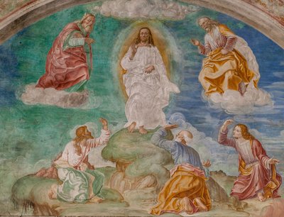 キリストの変容、1529年頃（フレスコ画） 作： Giovanni Antonio Pordenone