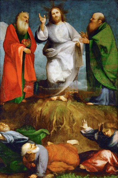 イエスの変容、1518年。 作： Giovanni Antonio Pordenone