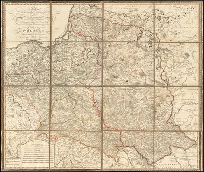 1807年ポーランド地図 作： ジョヴァンニ・アントニオ・リッツィ・ザンノニ