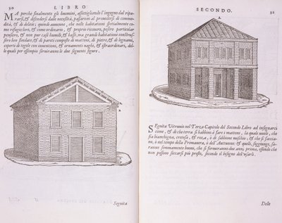 「Della Architettura」による住宅の開発、1590年発行 作： Giovanni Antonio Rusconi