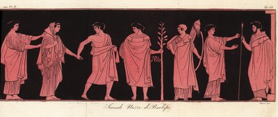 彼女のプロヌーバまたは名誉のマトロンとのウェディングベールの花嫁ペネロペ 作： Giovanni Antonio Sasso
