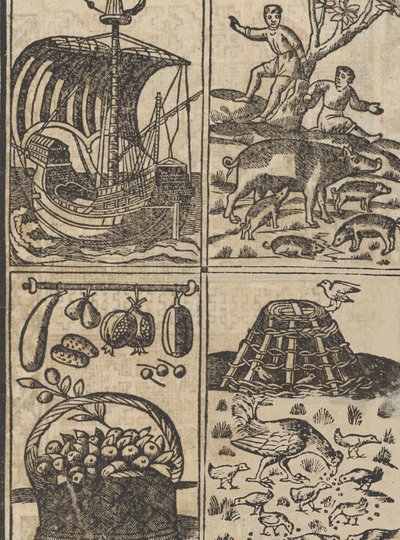 recammi の例、9 ページ recto、1530。 作： Giovanni Antonio Tagliente