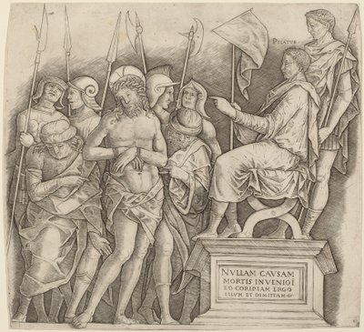 ピラトの前のキリスト 作： Giovanni Antonio da Brescia