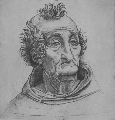 老人の頭、カリフォルニア州。 1490年から1525年。 作： Giovanni Antonio da Brescia