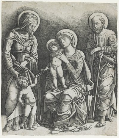 聖家族と幼い聖ヨハネ」1495年～1505年頃（彫刻作品 作： Giovanni Antonio da Brescia