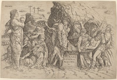 埋葬 作： Giovanni Antonio da Brescia, after Andrea Mantegna