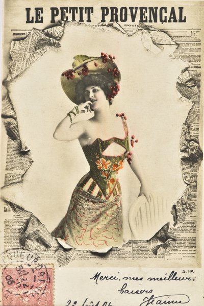 ポストカード：Le Peer Provencal新聞 - 日付 1906年 作： Phillipe de Marlier