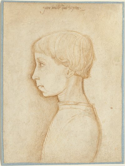 プロフィールの少年の肖像 作： Giovanni Badile