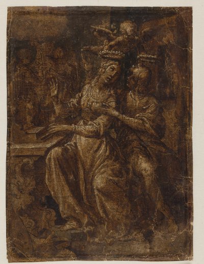 聖セシリアとヴァレリアヌスのオルガン 作： Giovanni Baglione