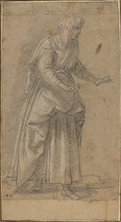 右に歩く女性 作： Giovanni Baglione