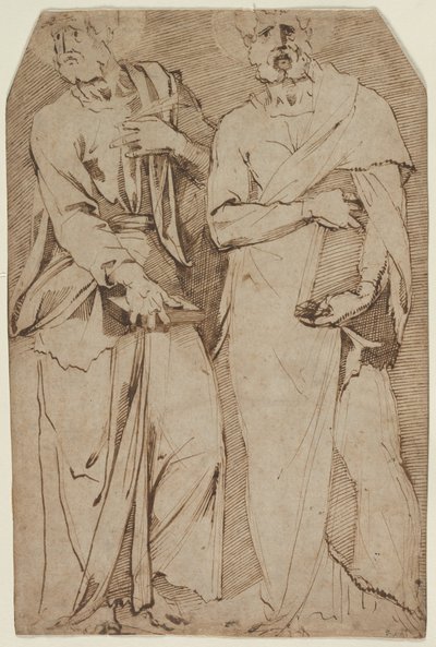 Two Standing Saints、1563-1572。 作： Giovanni Bandini