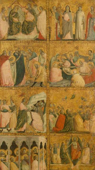 1340年代半ばのキリストの生涯の場面。 作： Giovanni Baronzio
