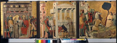 聖コロンバの物語、1345-50 作： Giovanni Baronzio da Rimini