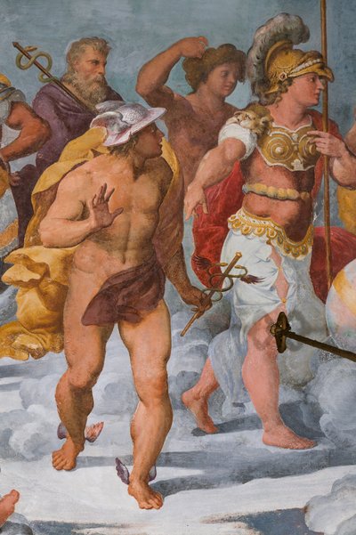 神々の集会、3606292の詳細、1560年頃（フレスコ画） 作： Giovanni Battista Castello