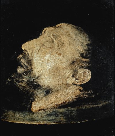 高台にある聖ヨハネ・ザ・バプティストの頭部 作： Giovanni Battista  Crespi