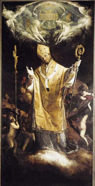 聖チャールズ・ボッロメオの栄光（油彩・キャンバス 作： Giovanni Battista  Crespi