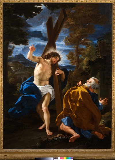 どこに行くの？ (キャンバスに油彩) 作： Giovanni Battista (1639 1709) Gaulli