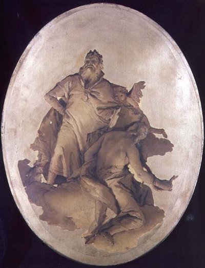 功利と思慮の寓意 作： Giovanni Battista Tiepolo
