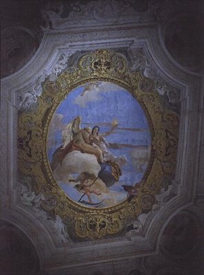 時間と真実のアレゴリー」（天井画） 作： Giovanni Battista Tiepolo