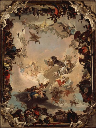 惑星と大陸の寓話 作： Giovanni Battista Tiepolo
