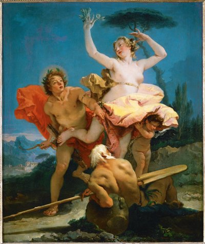 アポロとダフネ ... 作： Giovanni Battista (1696-1770) Tiepolo