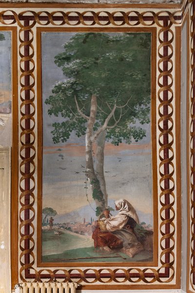 民宿 田園風景の部屋「座る百姓のいる風景」 作： Giovanni Battista Tiepolo