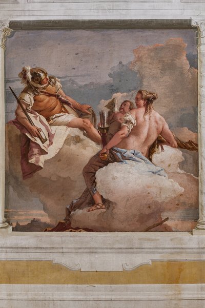 宿舎オリンポスの部屋「火星と金星とエロス」 作： Giovanni Battista Tiepolo