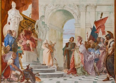 スキピオ・アフリカヌスの寛大さ（詳細） 作： Giovanni Battista Tiepolo