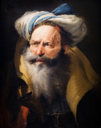 老人の頭部 1752年頃 油彩・カンヴァス 作： Giovanni Battista (1696-1770) Tiepolo