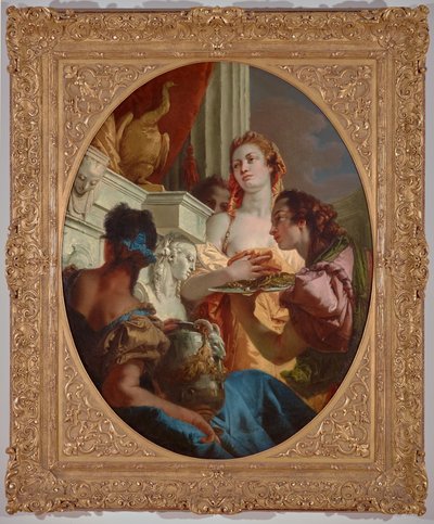 ユノーに捧げ物をするローマの女たち 1745年 油彩・カンヴァス 作： Giovanni Battista (1696 1770) Tiepolo
